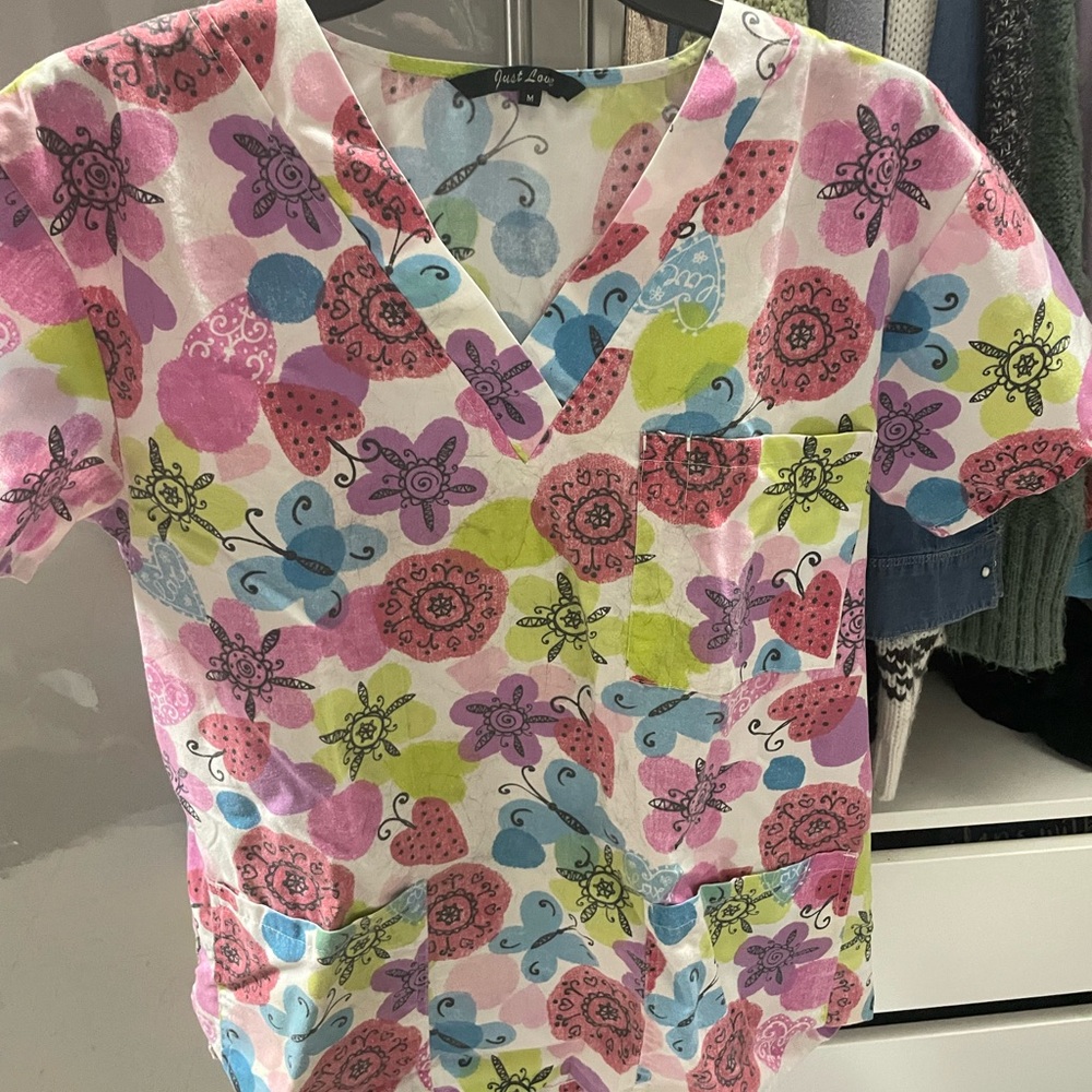 Just Love Women's Short Sleeve Tee with Colorful Patterns